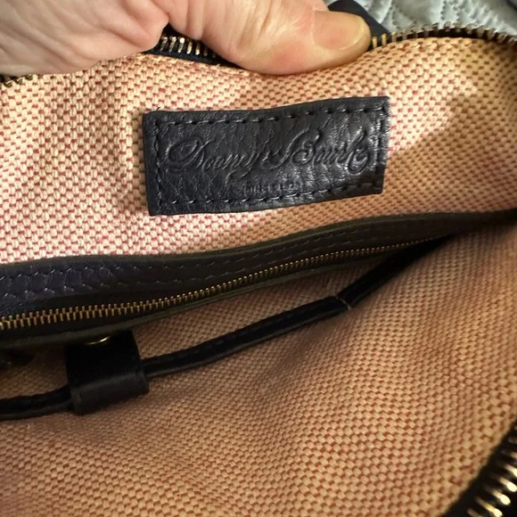 Dooney & Bourke Dark Blue Leather Crossbody Bag